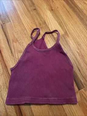 Free People Happiness Runs Ribbed Crop Top